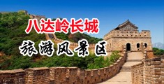 毛茸茸遵下露出中国北京-八达岭长城旅游风景区